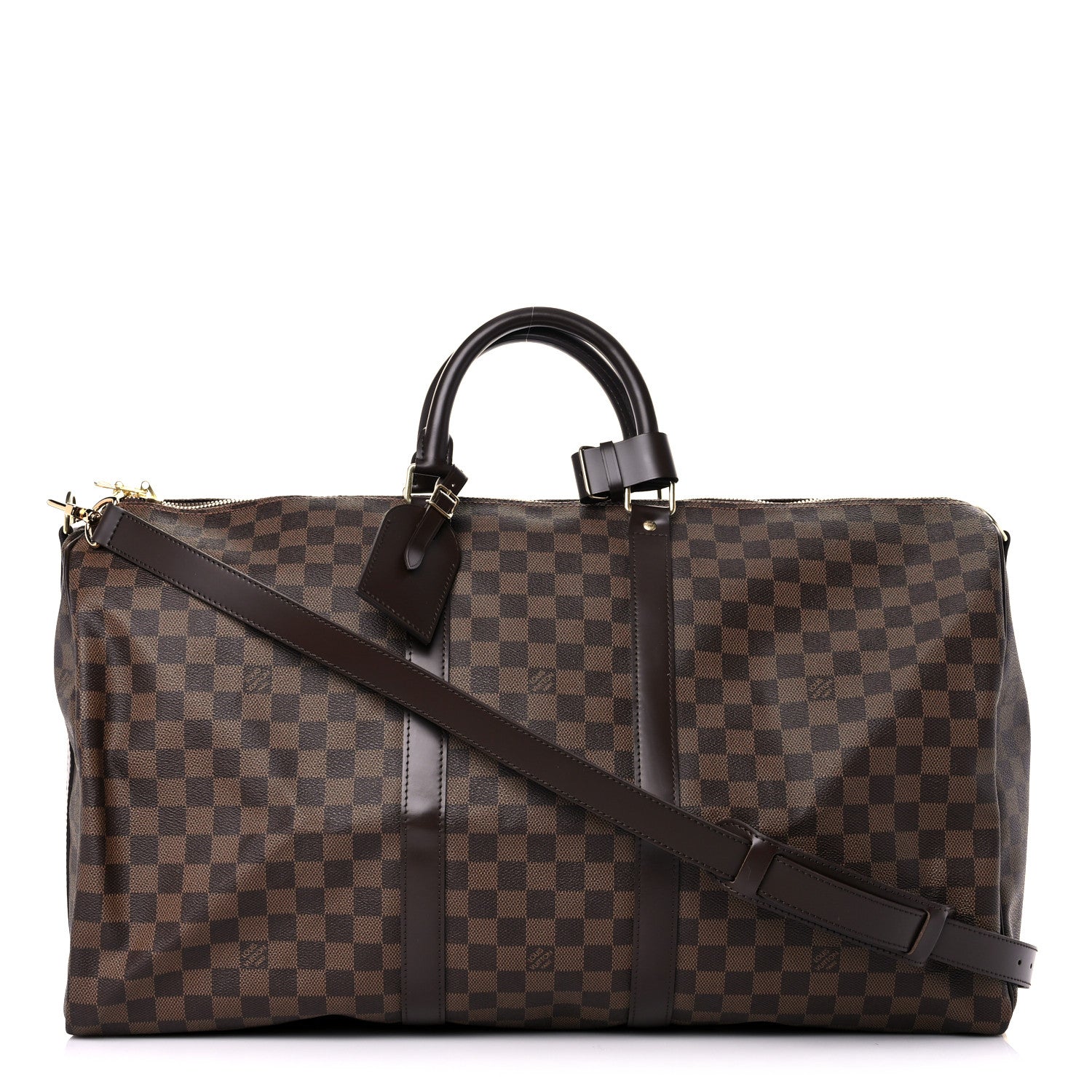 Louis Vuitton Damier Ebene Keepall Bandouliere 55 1 of 11