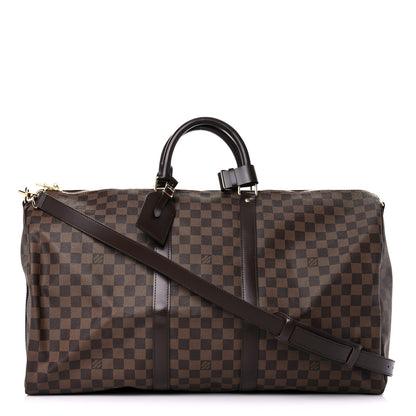 Louis Vuitton Damier Ebene Keepall Bandouliere 55 1 of 11