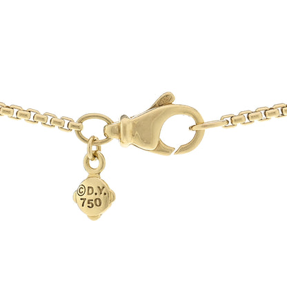 David Yurman 18K Yellow Gold 1.7mm Box Chain Necklace 18" 4 of 4