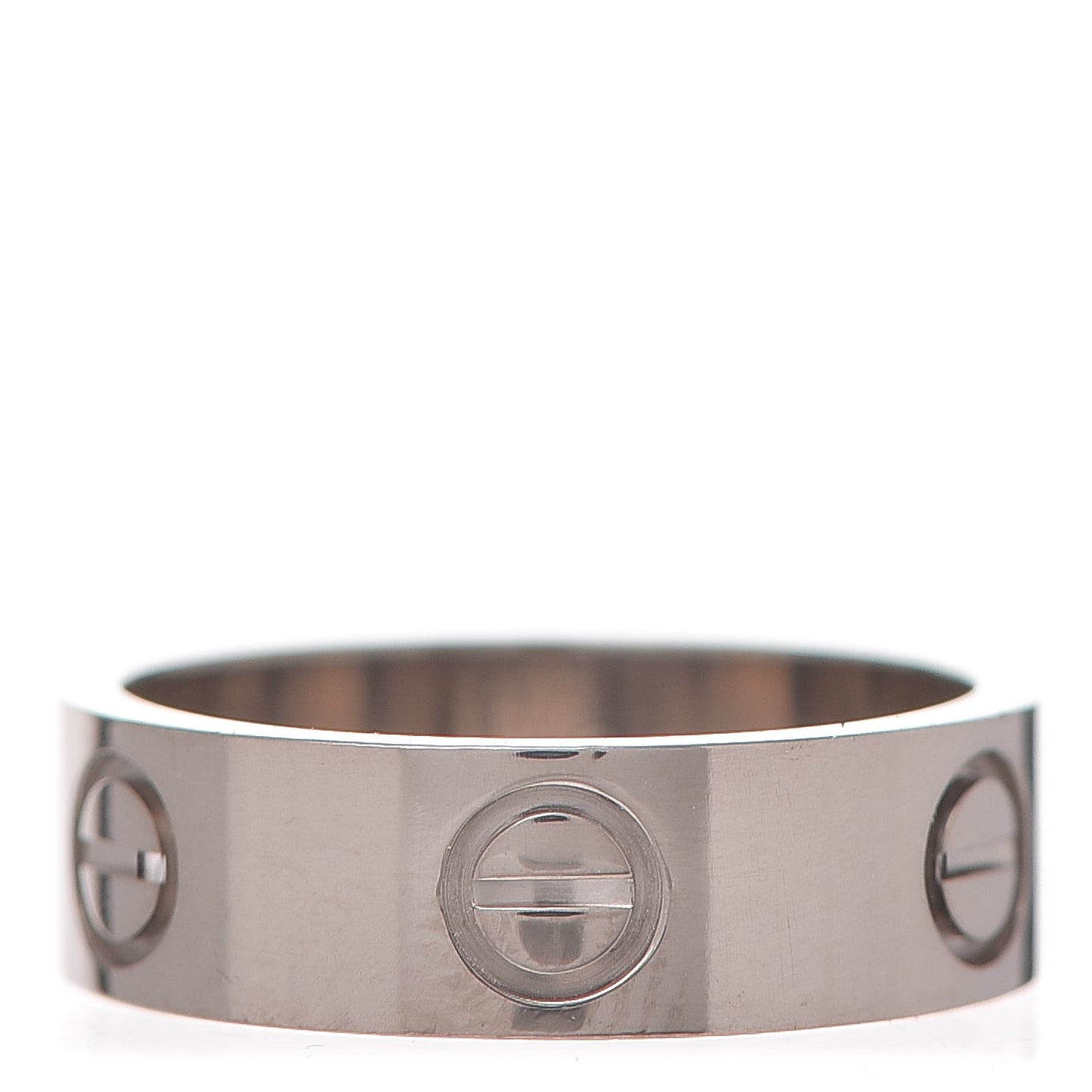18K White Gold 5.5mm LOVE Ring 50 5.25