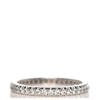 Tiffany Platinum Diamond Soleste Eternity Wedding Band Ring 4.5 1 of 5