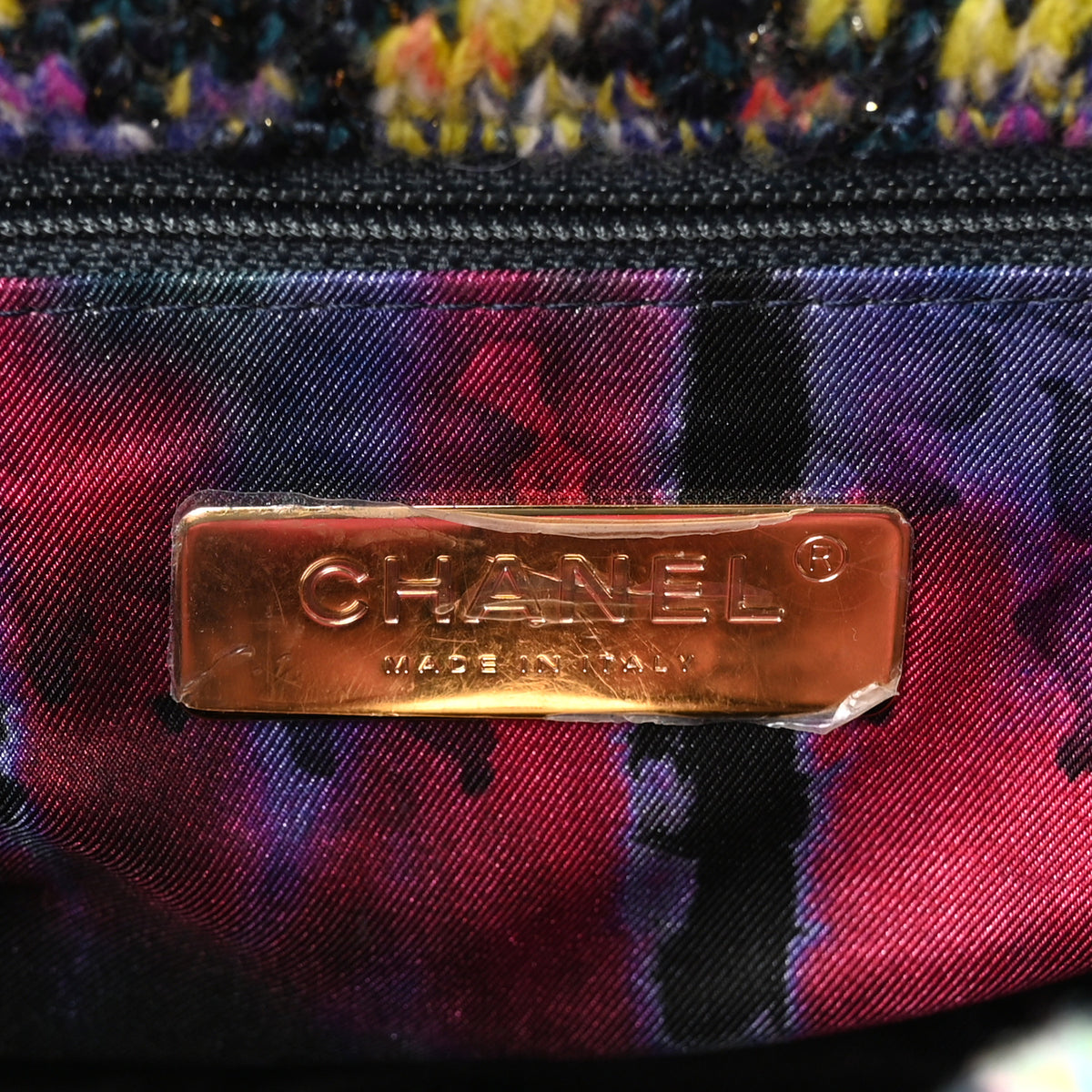 Tweed Quilted Medium Chanel 19 Flap Dark Multicolor