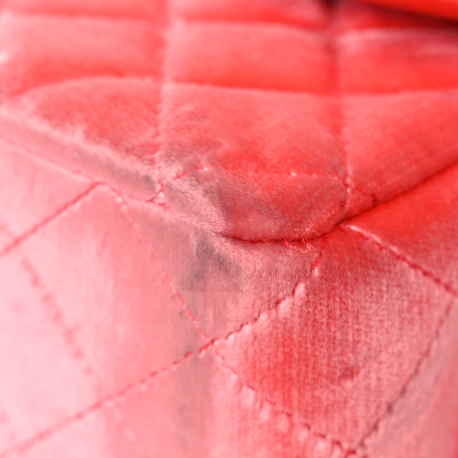 Chanel Velvet Quilted Mini Rectangular Flap Coral 11 of 26