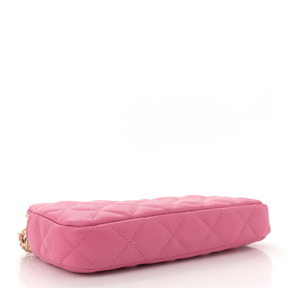Chanel Caviar Quilted Small Clutch With Chain Pink 4 of 11