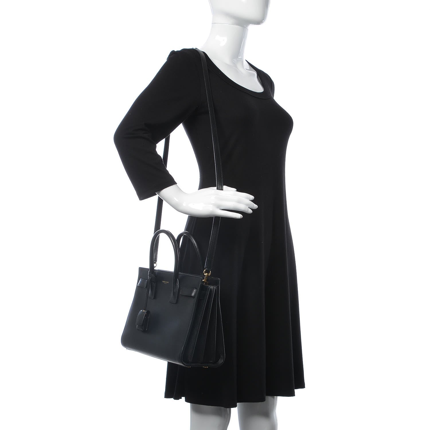 Saint Laurent Calfskin Baby Sac De Jour Black 2 of 12