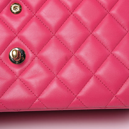 Chanel Lambskin Quilted Jumbo Double Flap Fuchsia 23 of 23