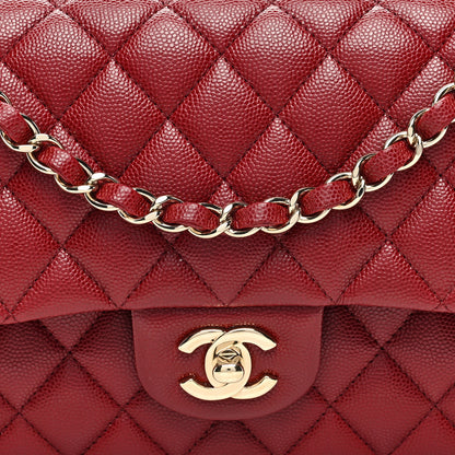 Chanel Caviar Quilted Medium Double Flap Burgundy 8 of 10