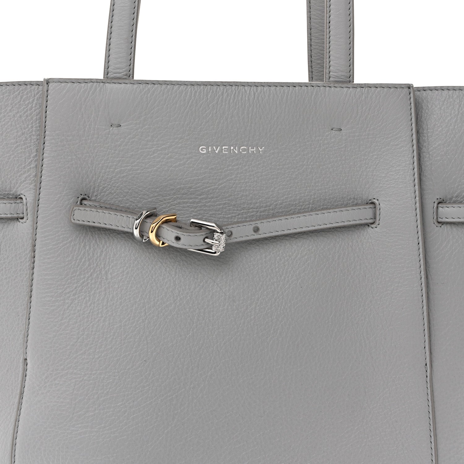 Givenchy Calfskin Voyou Small North South Tote  Light Grey 7 of 11