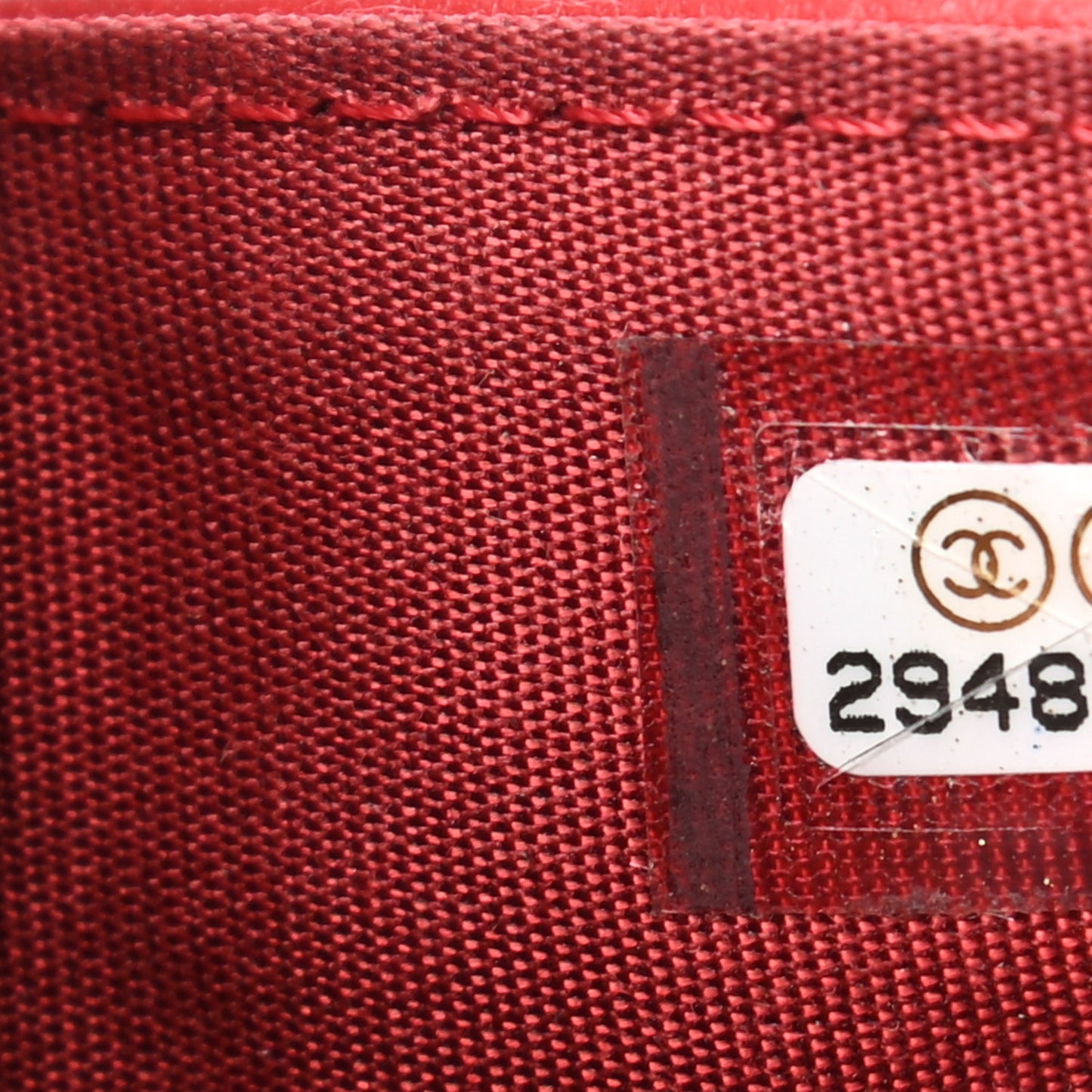 Goatskin Quilted Chanel 19 Small Flap Wallet Red