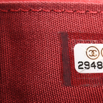 Chanel Goatskin Quilted Chanel 19 Small Flap Wallet Red 7 of 7