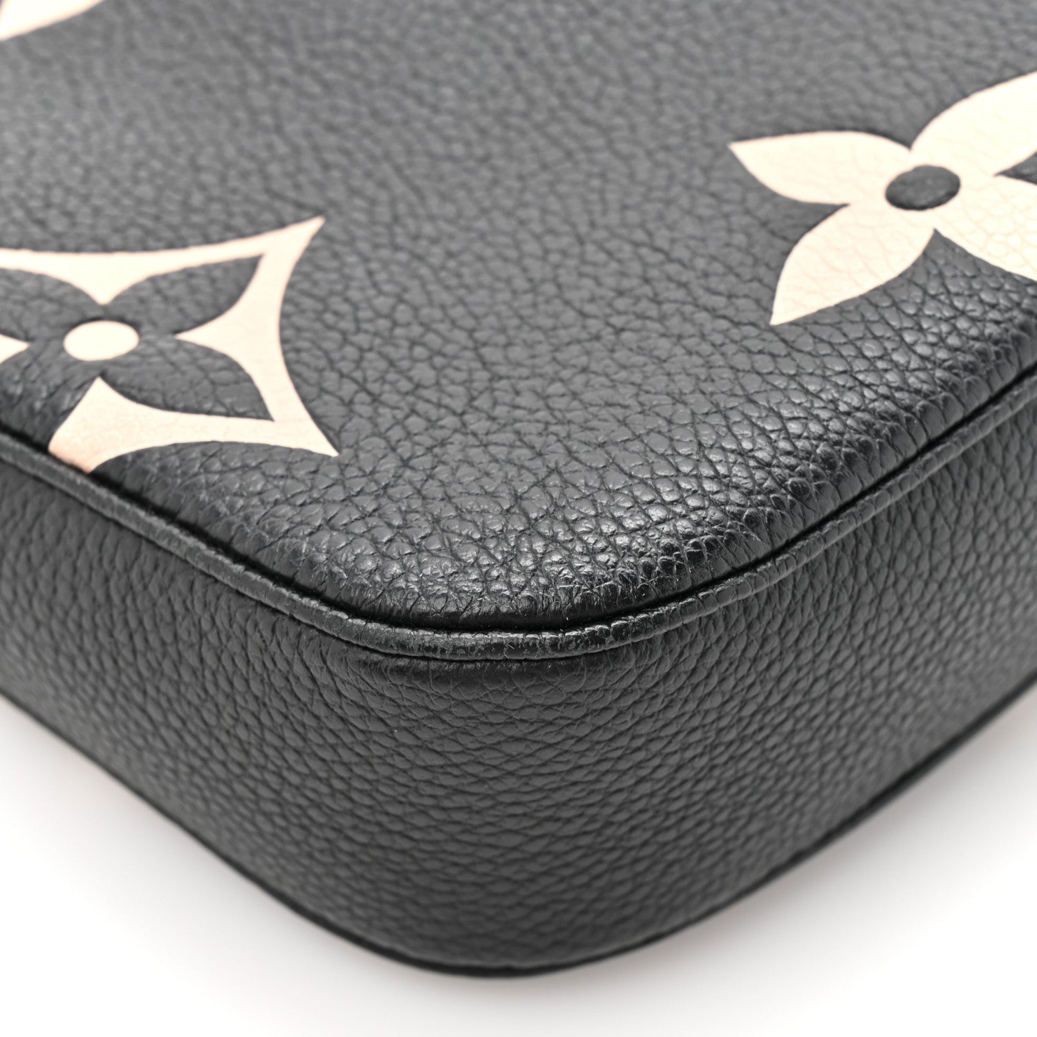 Louis Vuitton Empreinte Monogram Giant Multi Pochette Accessories Large Pochette Black Beige 10 of 11