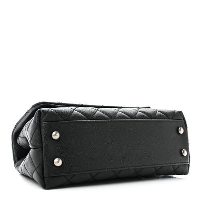 Chanel Caviar Lizard Embossed Quilted Mini Coco Handle Flap Black 4 of 11