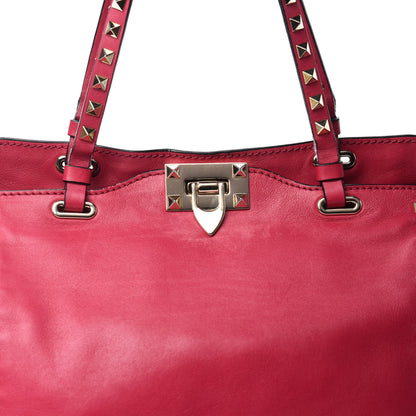 Valentino Garavani Vitello Small Rockstud Tote Cyclamin 12 of 12