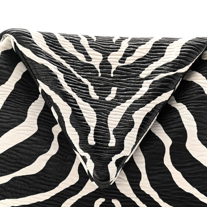 Bottega Veneta Nappa BV Trine Clutch Zebra 8 of 10