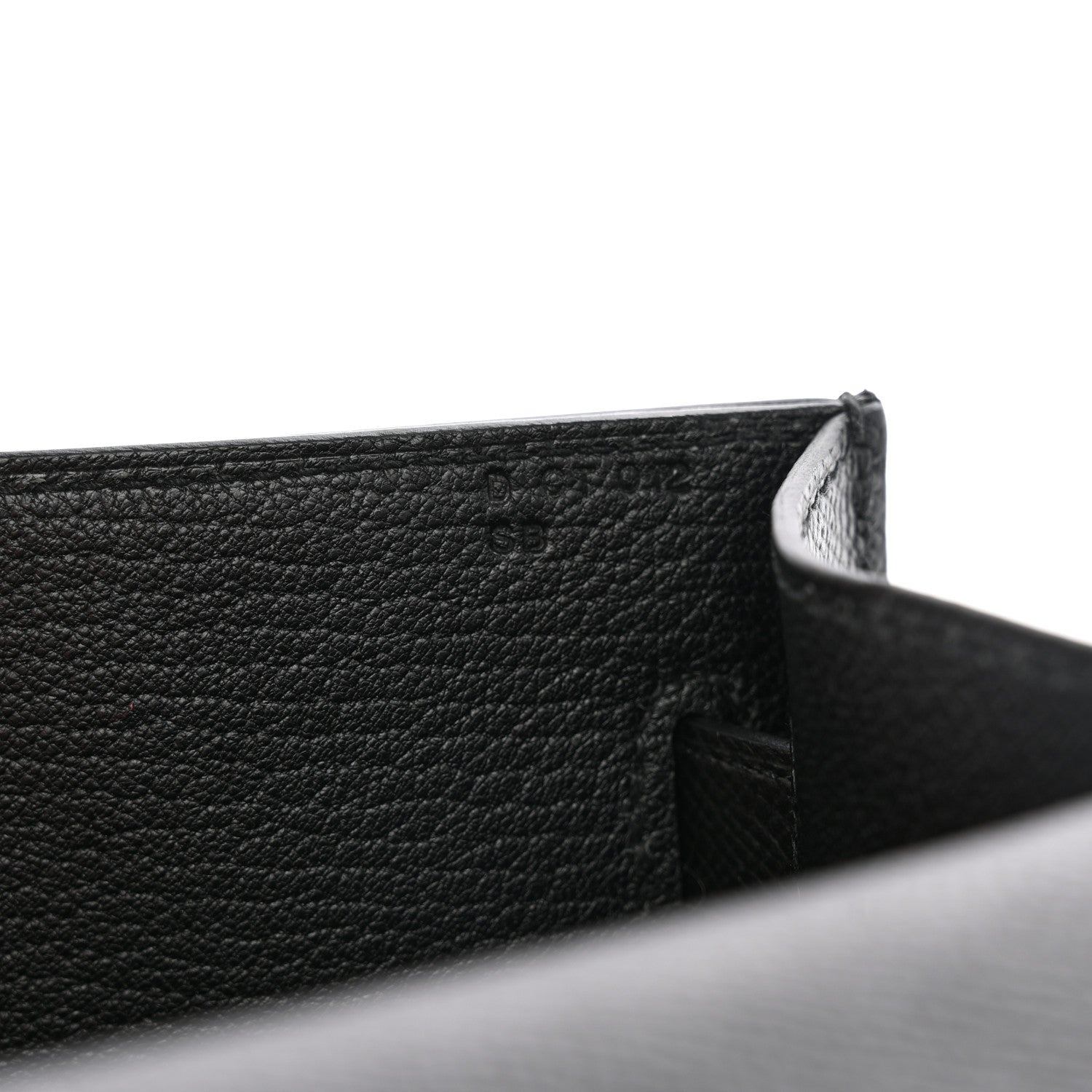 Hermes Epsom Kelly Depeches 25 Pouch Black 7 of 7