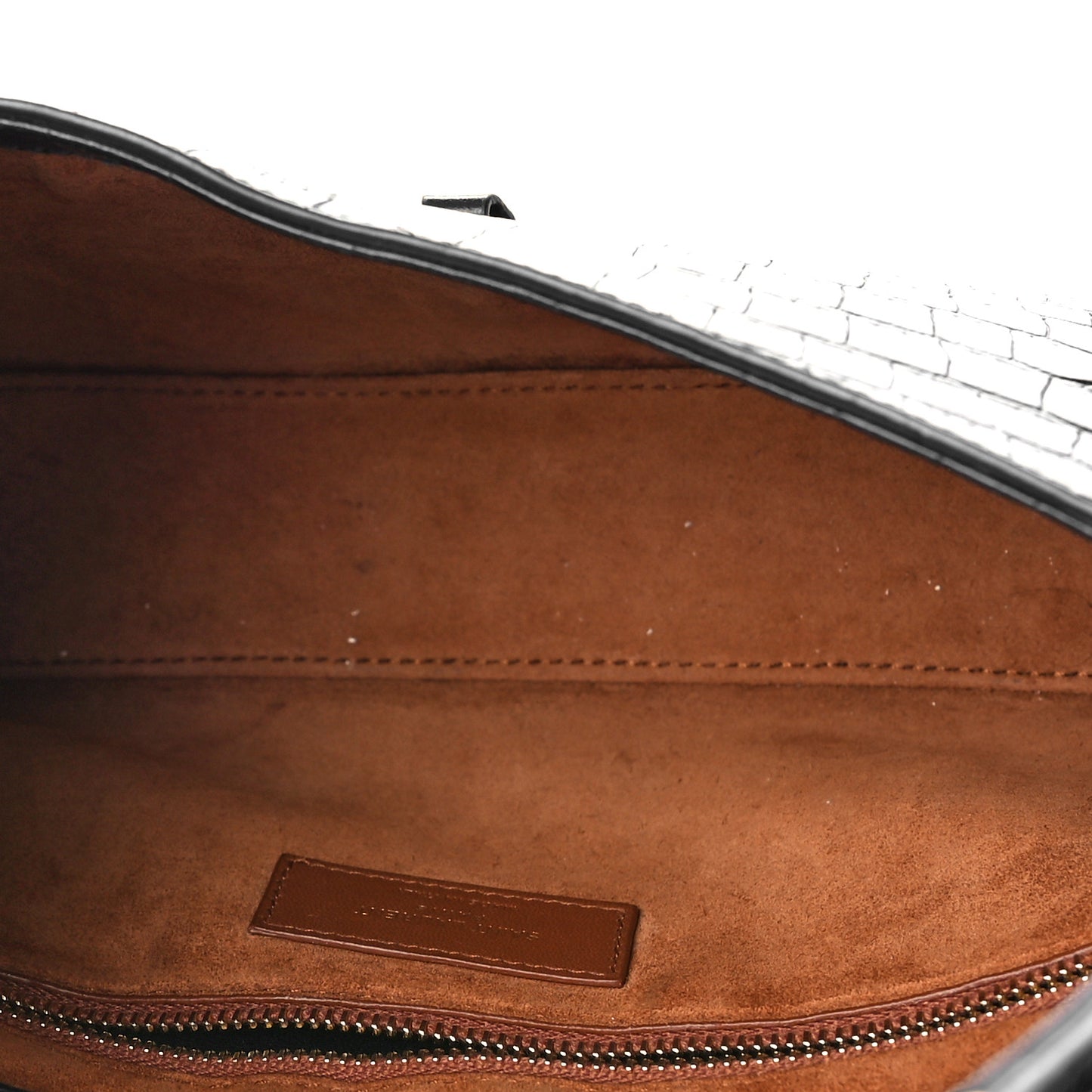 Calfskin Crocodile Embossed Le 5 A 7 Hobo Black