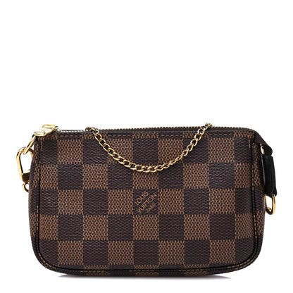 Louis Vuitton Damier Ebene Mini Pochette Accessories 1 of 12