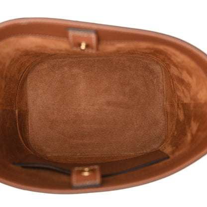 Celine Smooth Calfskin Small Cuir Triomphe Bucket Bag Tan 5 of 11