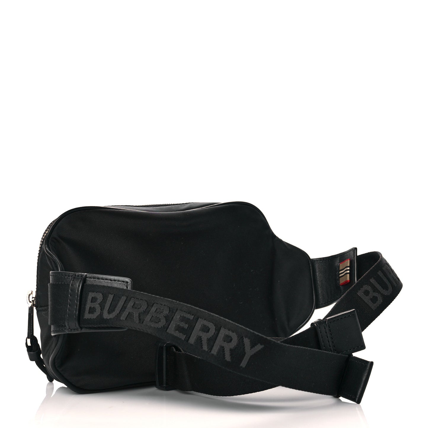 Econyl Logo Print Bum Bag Black