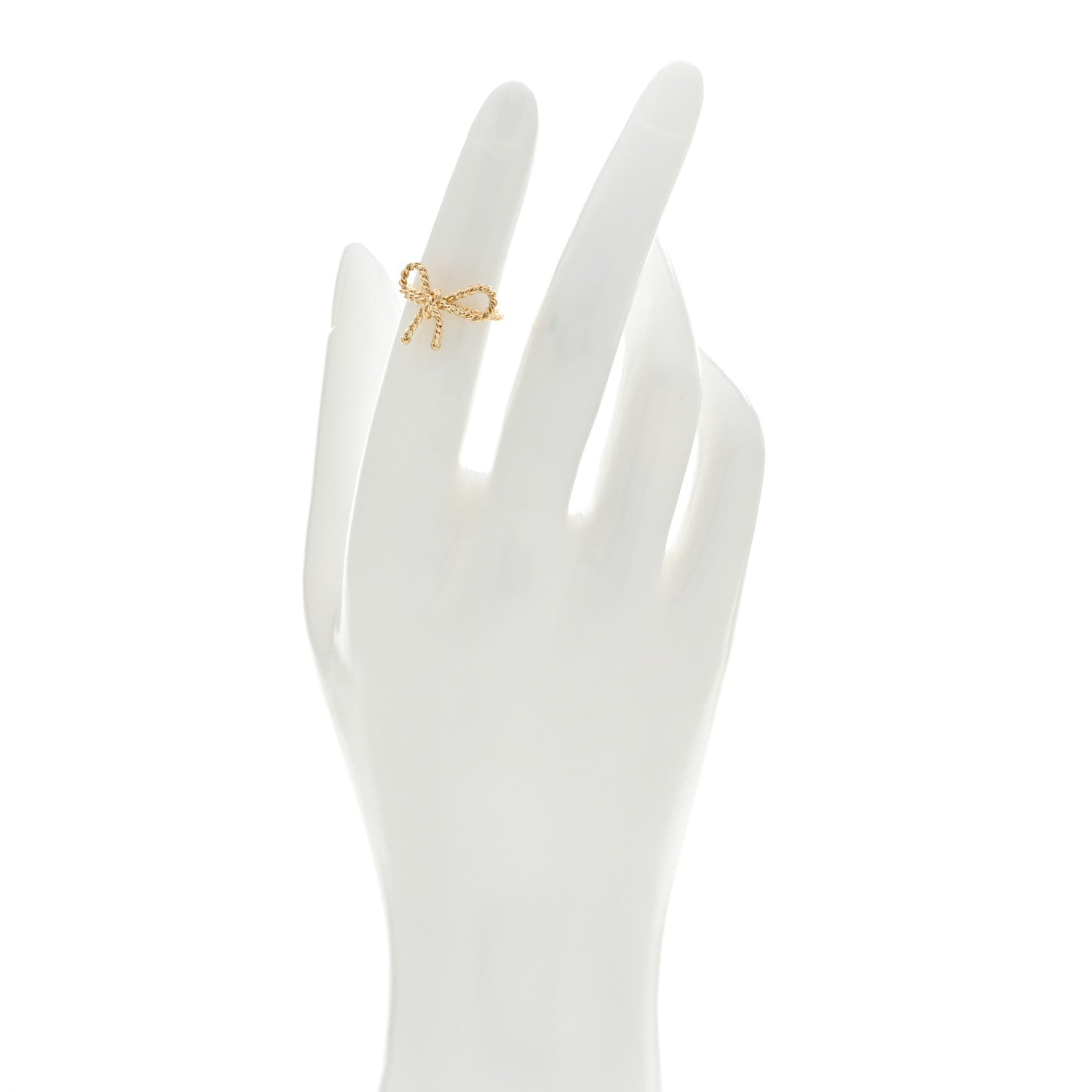 Tiffany 18K Yellow Gold Twist Bow Ring 47 4 2 of 4