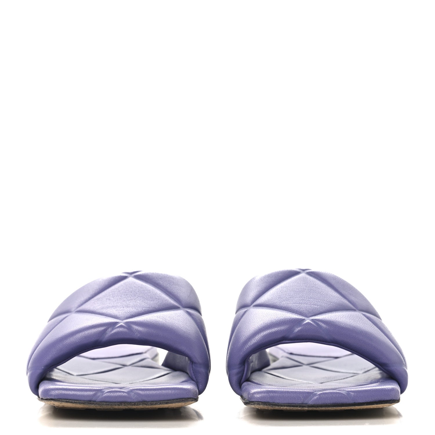 Bottega Veneta Nappa Maxi Intrecciato Lido Flat Sandals 37.5 Purple 3 of 11