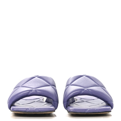 Bottega Veneta Nappa Maxi Intrecciato Lido Flat Sandals 37.5 Purple 3 of 11