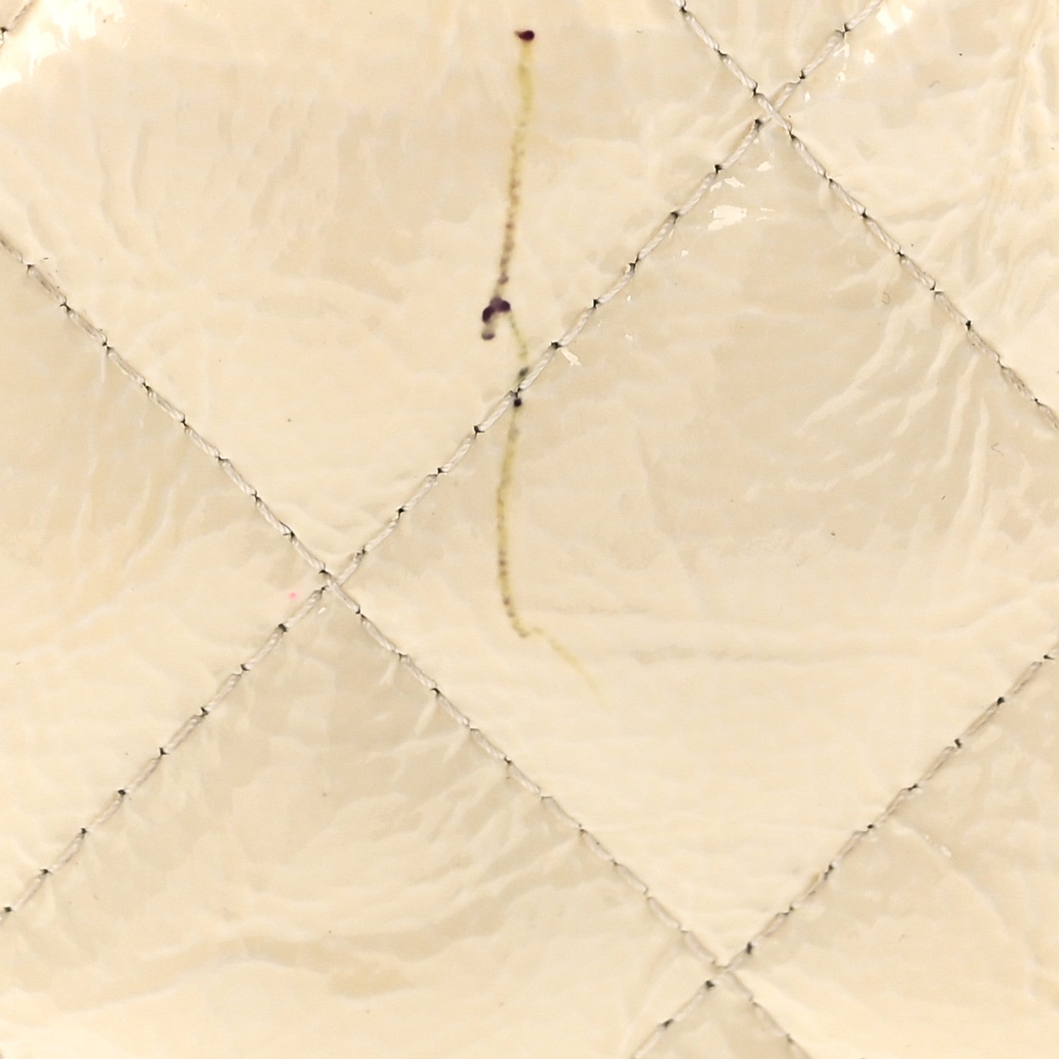 Chanel Distressed Patent Jumbo Single Flap White 12 of 14