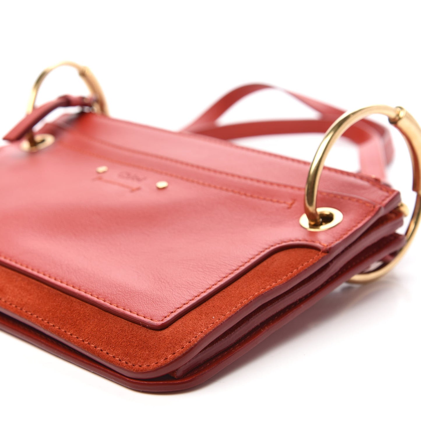 Calfskin Suede Mini Roy Bag Earthy Red