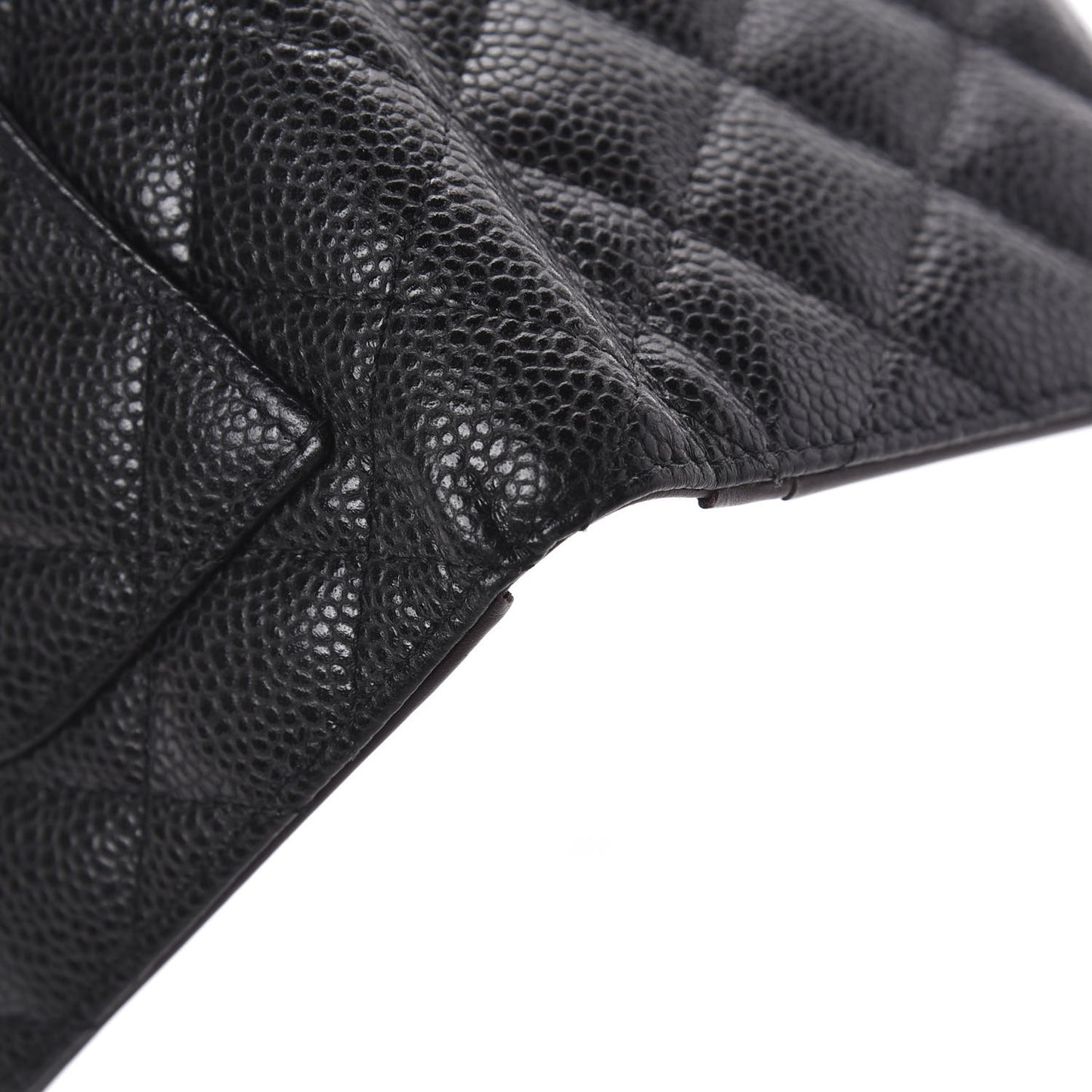 Caviar Quilted Yen Wallet Black