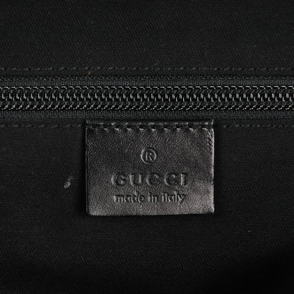 Gucci Monogram Medium Double Buckle Flap Messenger Bag Black 6 of 7