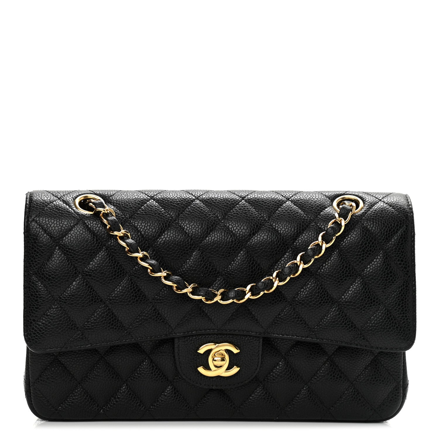 Chanel Caviar Quilted Medium Double Flap Black 1 of 11
