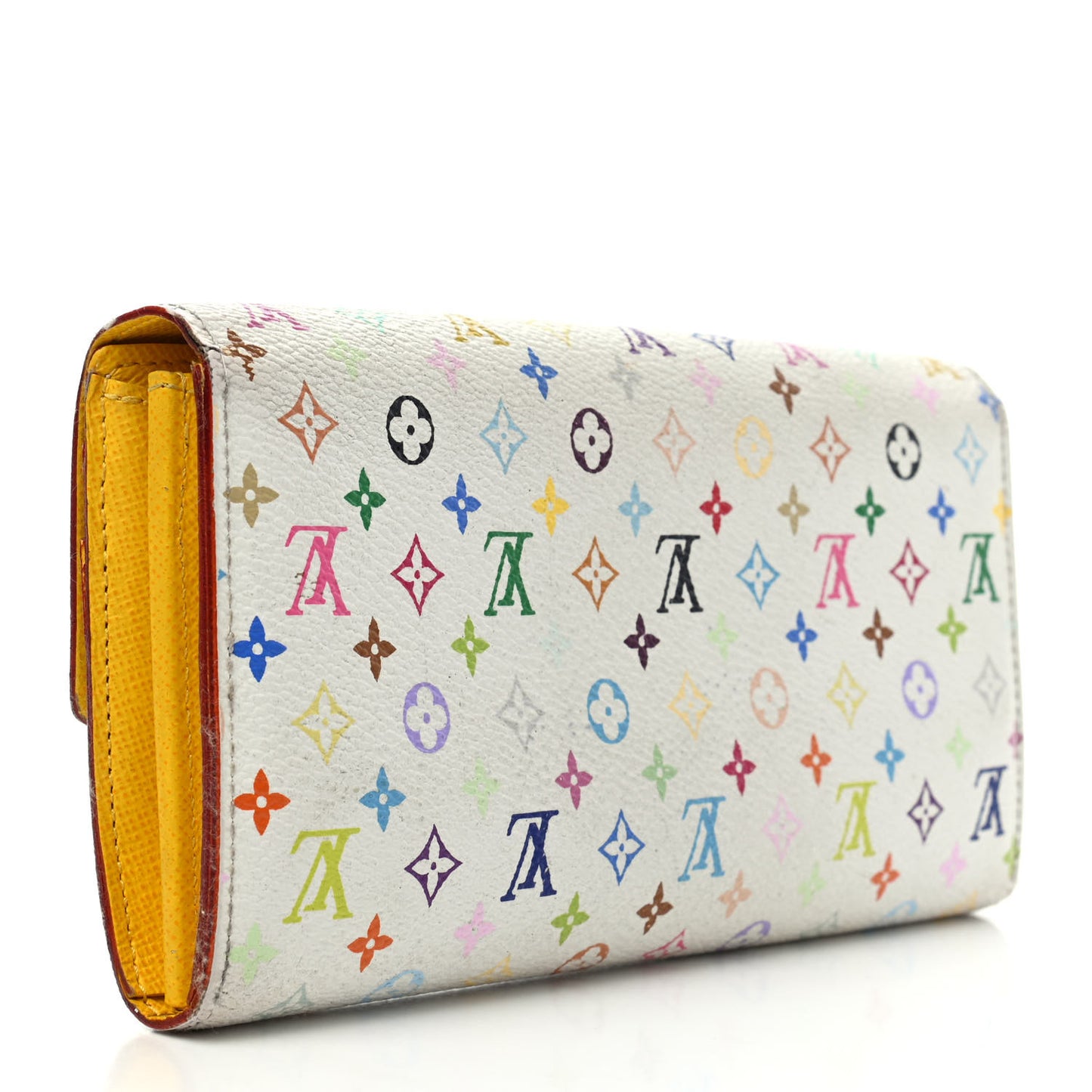 Monogram Multicolor Sarah Wallet White Citron