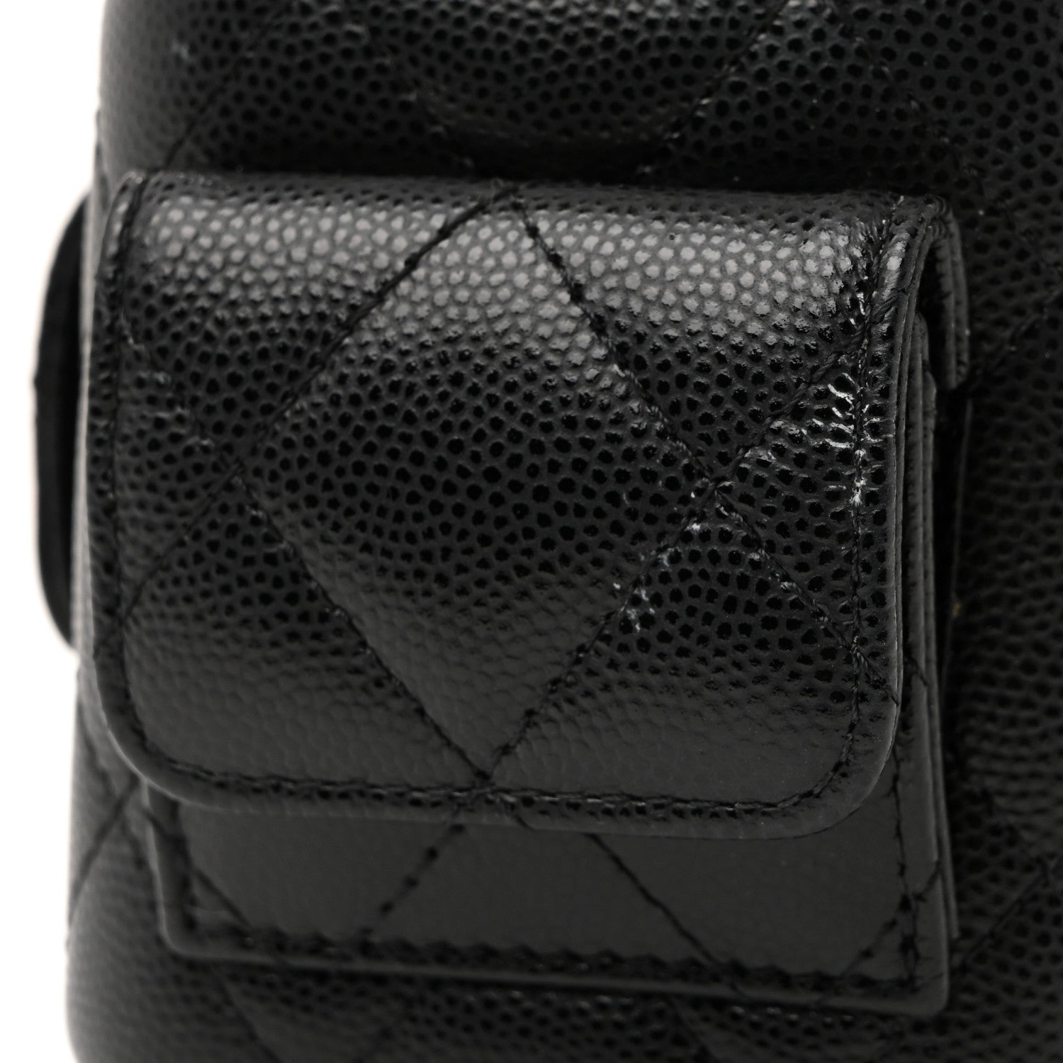 Chanel Caviar Quilted Polly Pocket East West Top Vanity With Chain Black 32 of 40