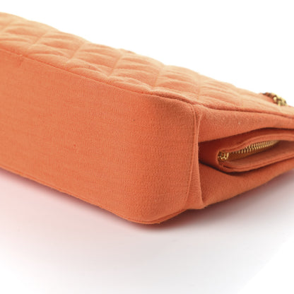 Chanel Jersey Quilted Shopping Tote Orange 7 of 11