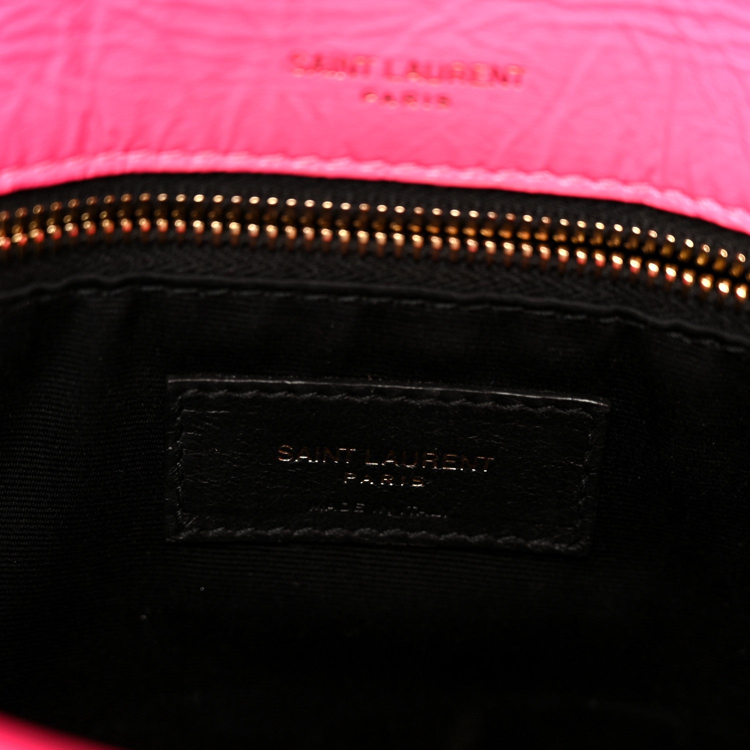 Saint Laurent Crinkled Calfskin Matelasse Monogram Medium Niki Chain Satchel Rose Glow 6 of 11