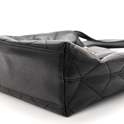 Chanel Caviar Diamond Flap Shoulder Bag Black 10 of 10