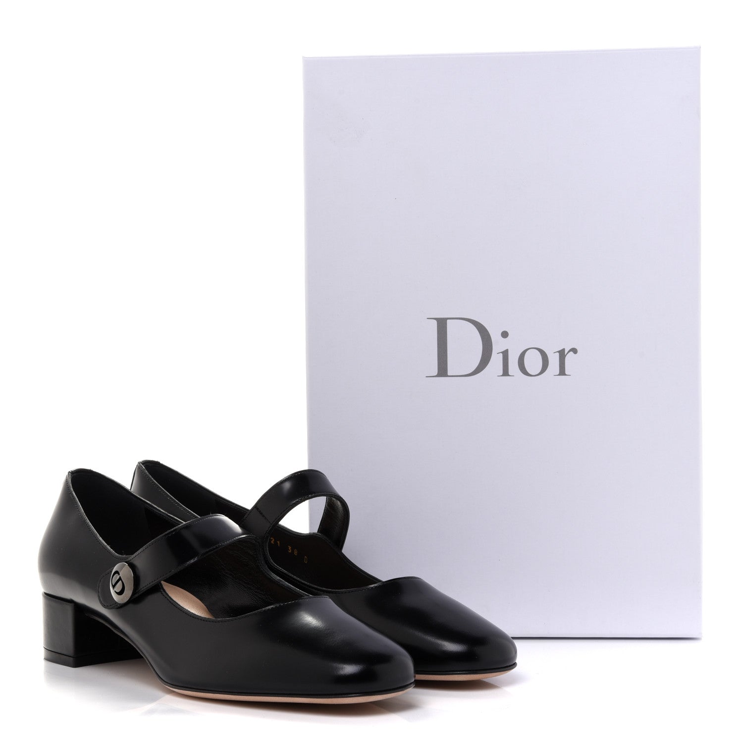 Christian Dior Brushed Calfskin Uniform 30mm Pumps 38 Black 10 of 10