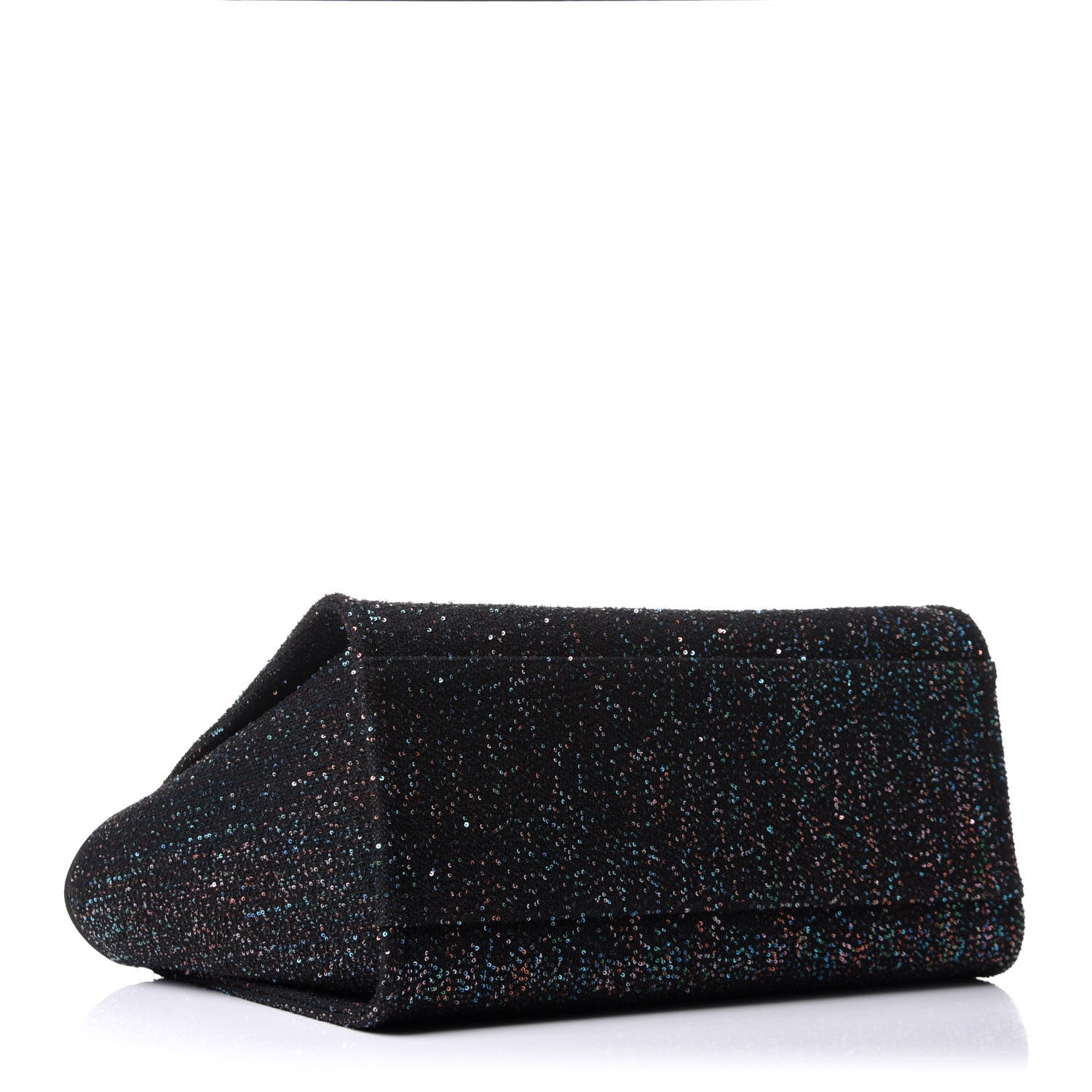 Chanel Calfskin Sequin Medium Deauville Tote Black 4 of 15