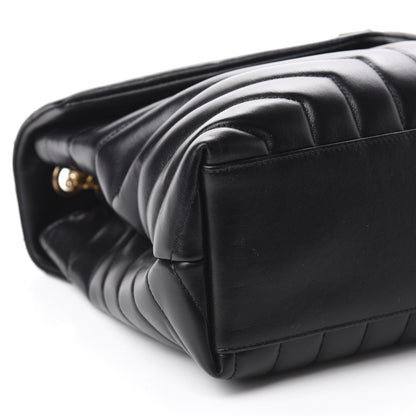 Saint Laurent Calfskin Y Quilted Monogram Medium Loulou Chain Satchel Black 6 of 11
