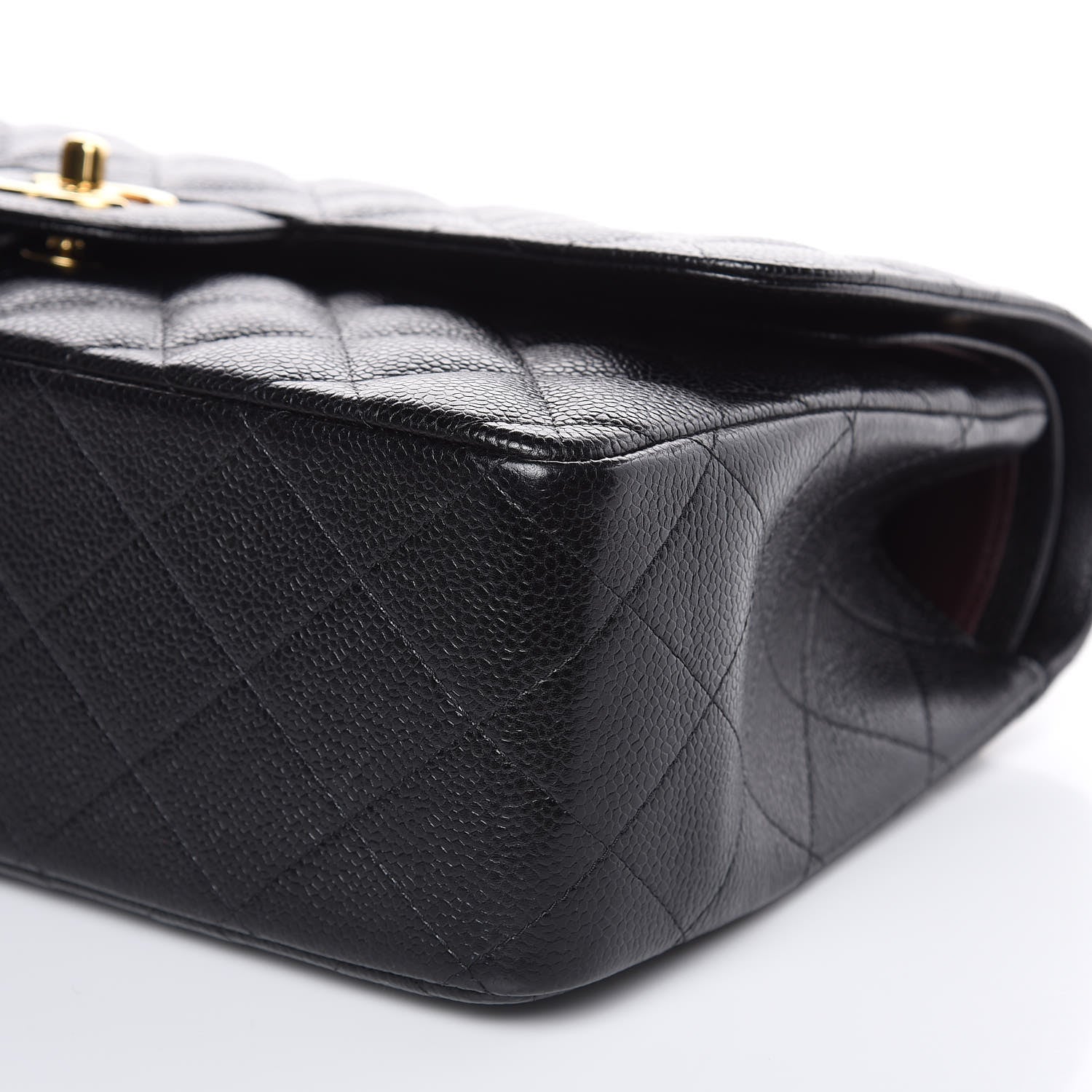 Chanel Caviar Quilted Jumbo Double Flap Black 10 of 12