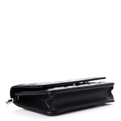 Chanel Caviar Quilted Wallet On Chain WOC Black 4 of 11