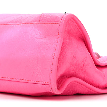 Balenciaga Agneau Classic Silver Hardware S City Rose Fluo 8 of 18