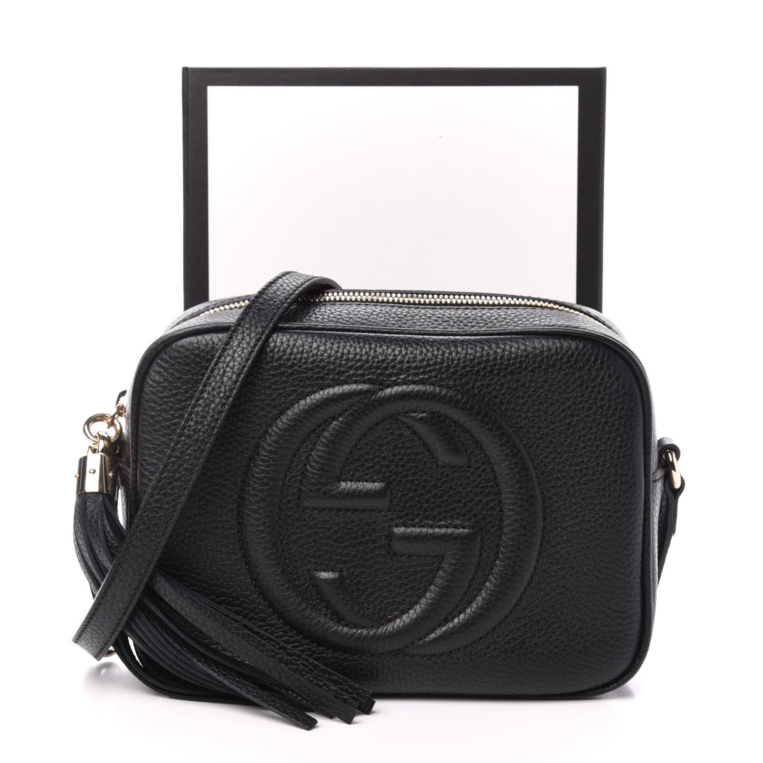 Gucci Pebbled Calfskin Small Soho Disco Bag Black 12 of 12