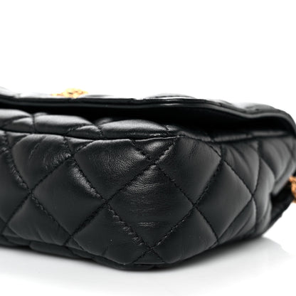 Versace Nappa Quilted Small Medusa Chain Crossbody Black 9 of 9