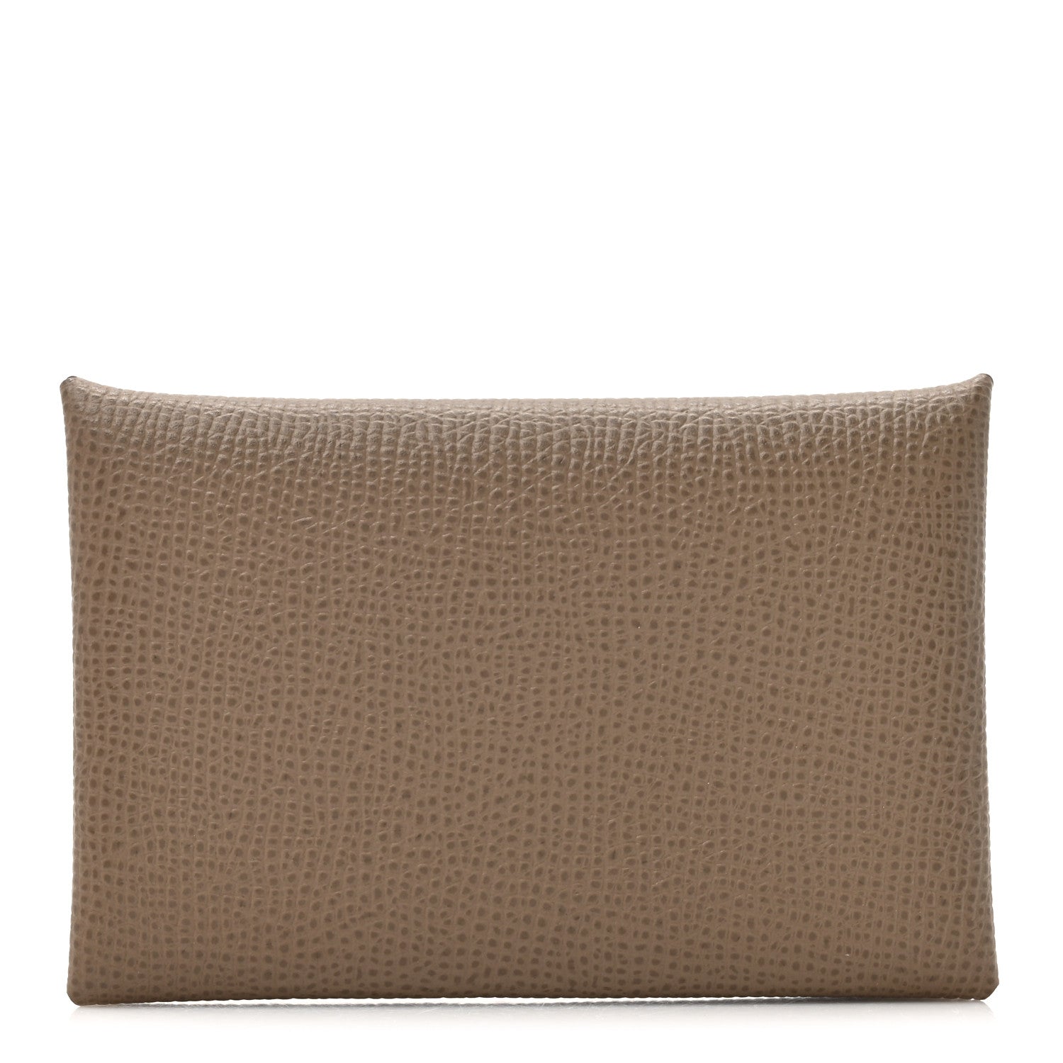 Hermes Epsom Calvi Card Case Etoupe 1 of 9