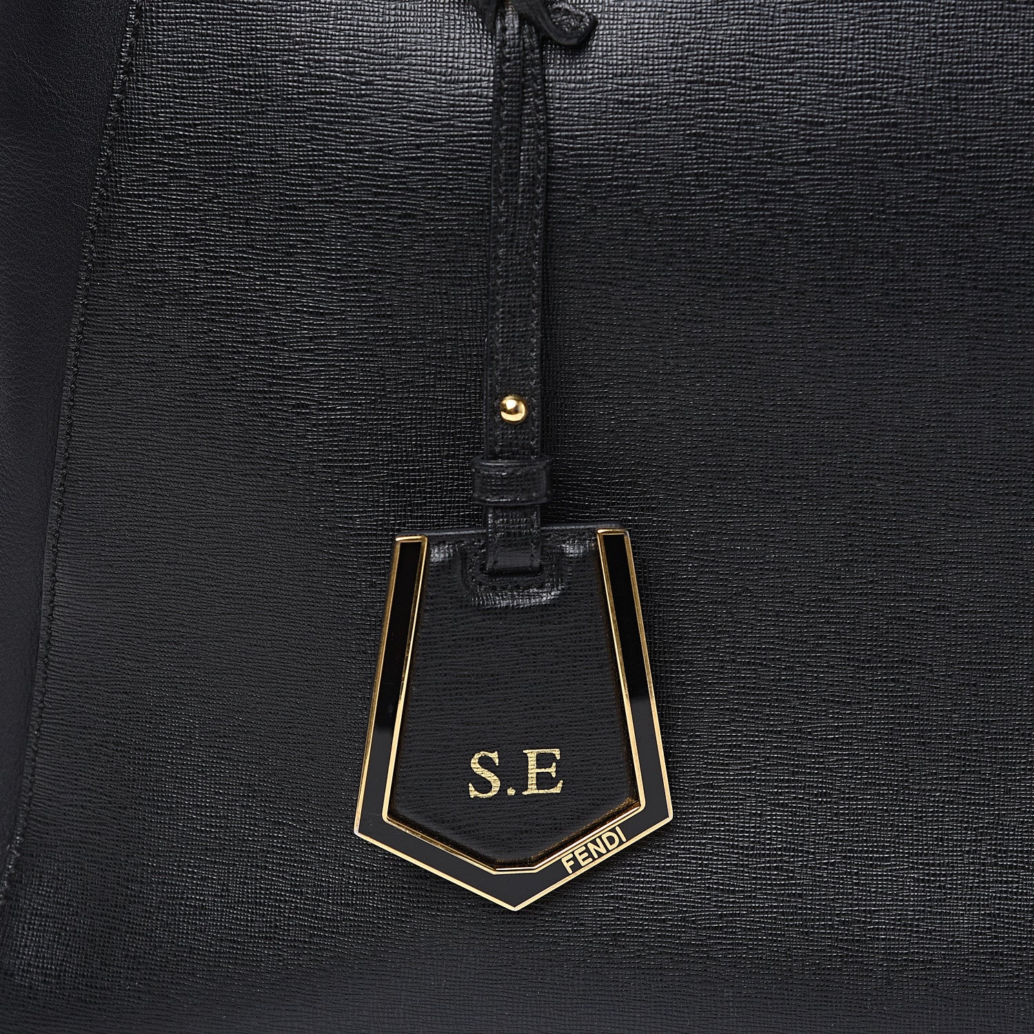 Fendi Vitello Elite Regular 2Jours Tote Black 11 of 12