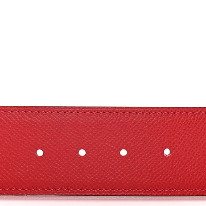 Hermes Epsom 42mm Belt Strap 80 Capucine Chocolate 4 of 5
