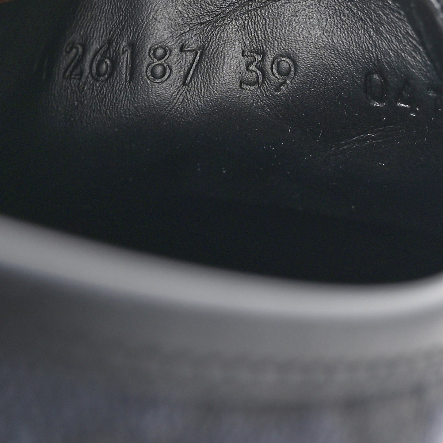 GG Monogram Calfskin Womens Low Top Sneakers 39 Piombo Black