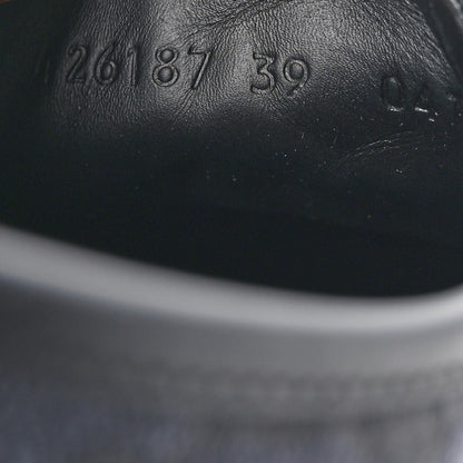 Gucci GG Monogram Calfskin Womens Low Top Sneakers 39 Piombo Black 6 of 9