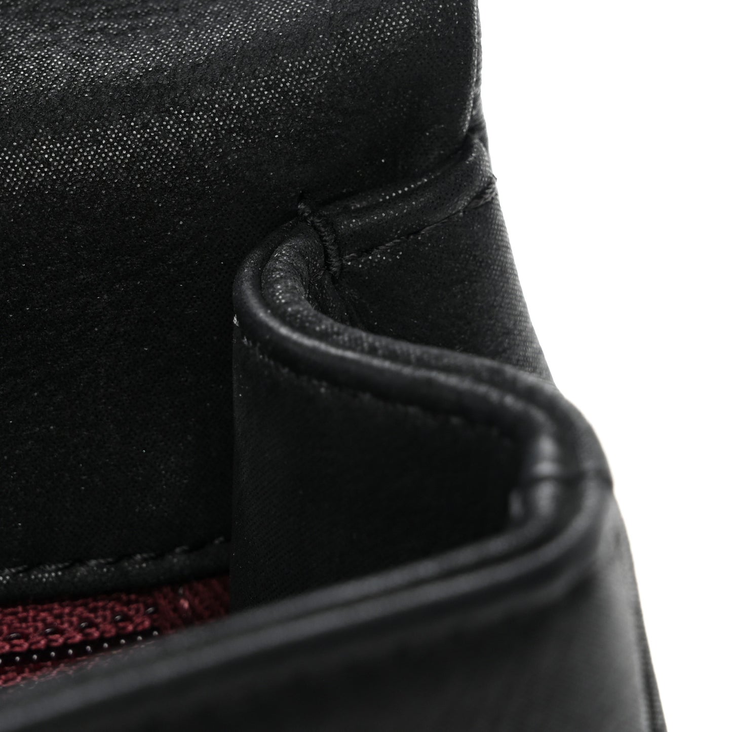 Calfskin Diamond Embossed New Chic Flap Black